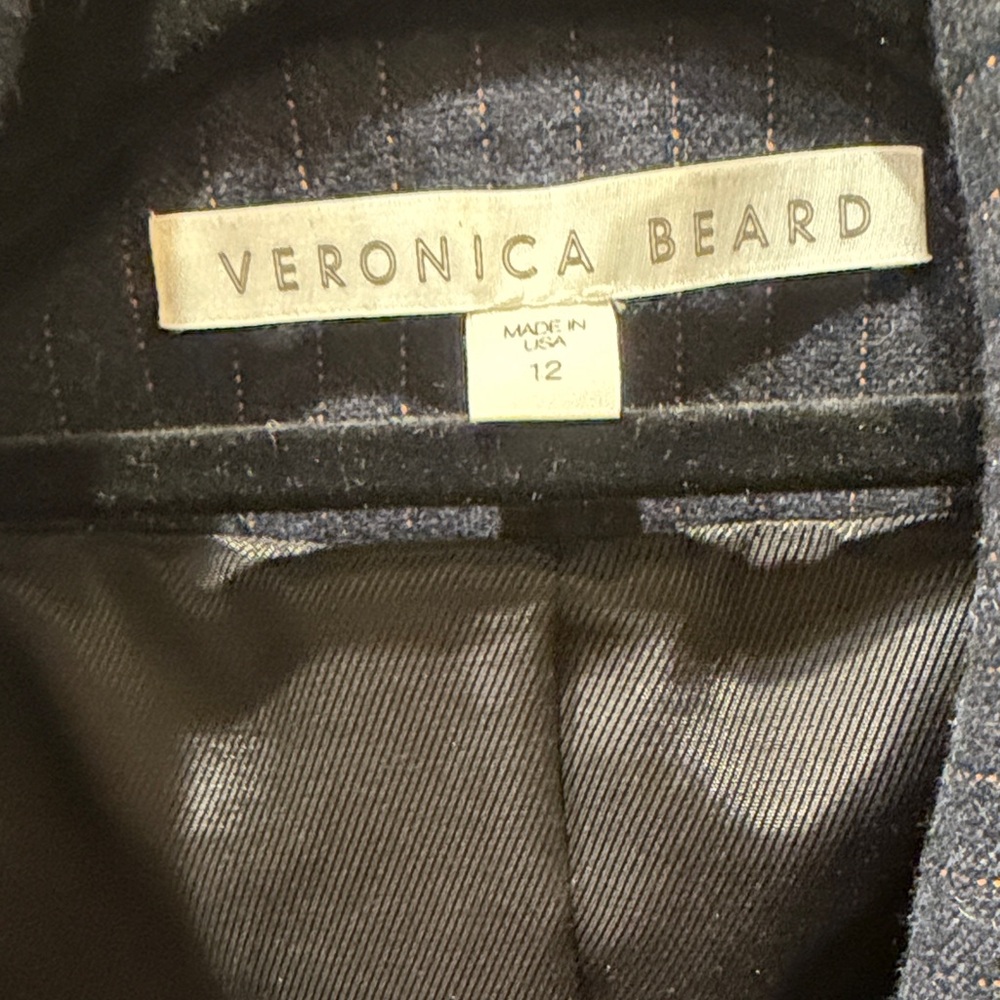 Veronica Beard Navy Asymmetrical Blazer - Picture 4 of 10